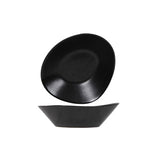 Salatschüssel schwarz 20,3x17xh6,4 cm vongola | 4 Stück