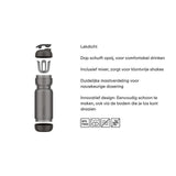 Mepal Shakebecher - Graphitschwarz - 800ml