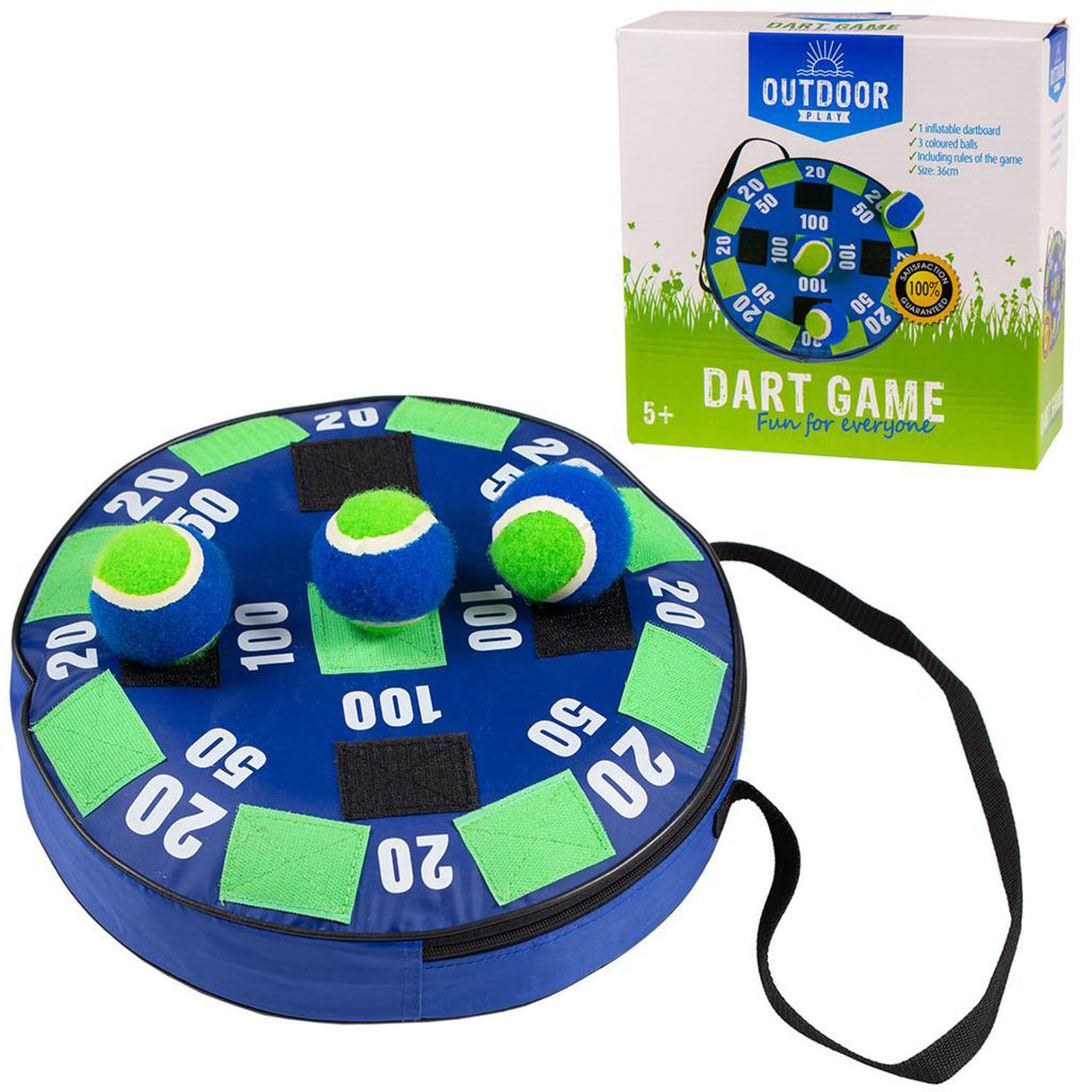 Spielen Sie im Freien ein Dartspiel