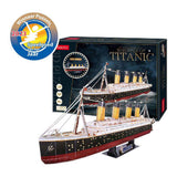 Kubisches lustiges 3D-Puzzle Titanic mit LED-Beleuchtung – 266 Teile.