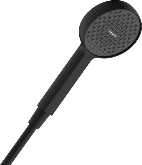 Hansgrohe activatera s – Handbrause – Ecosmart wassersparend – 95 mm Größe – 1 Strahlfunktion – mattschwarz