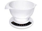 Soehnle 65054 culina pro analoge Küchenwaage mit Rührschüssel 2,5l weiß