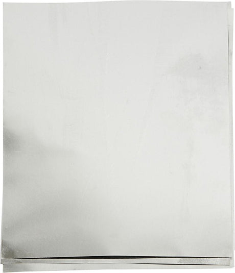 Creativ Company Prägefolie, A5, Blatt 148x210 mm, Stärke 0,9 mm, Silber, 10 Stück 1 Karton