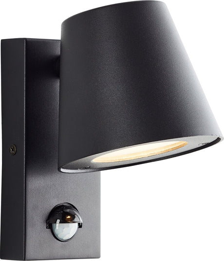 Brilliant Bari – Außenleuchte mit Sensor – IP44 – Gu10 1 x max. 40 W – Schwarz
