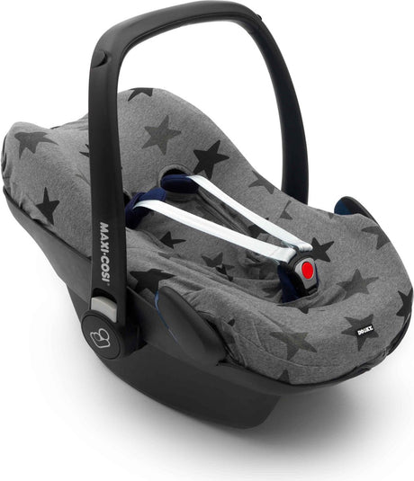 Dooky Sitzbezug 0+ Autositzbezug grauer Stern – Universal-Autositzbezug Maxi Cosi Cabriofix, Maxi Cosi-Bezug Pebble, Maxi Cosi-Bezug, Cybex und mehr – Autositzbezug Baby Universal