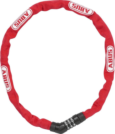 Kettenschloss von Abus Grad 4804C 75 - rot, 4mm - 75 cm - Fahrrad