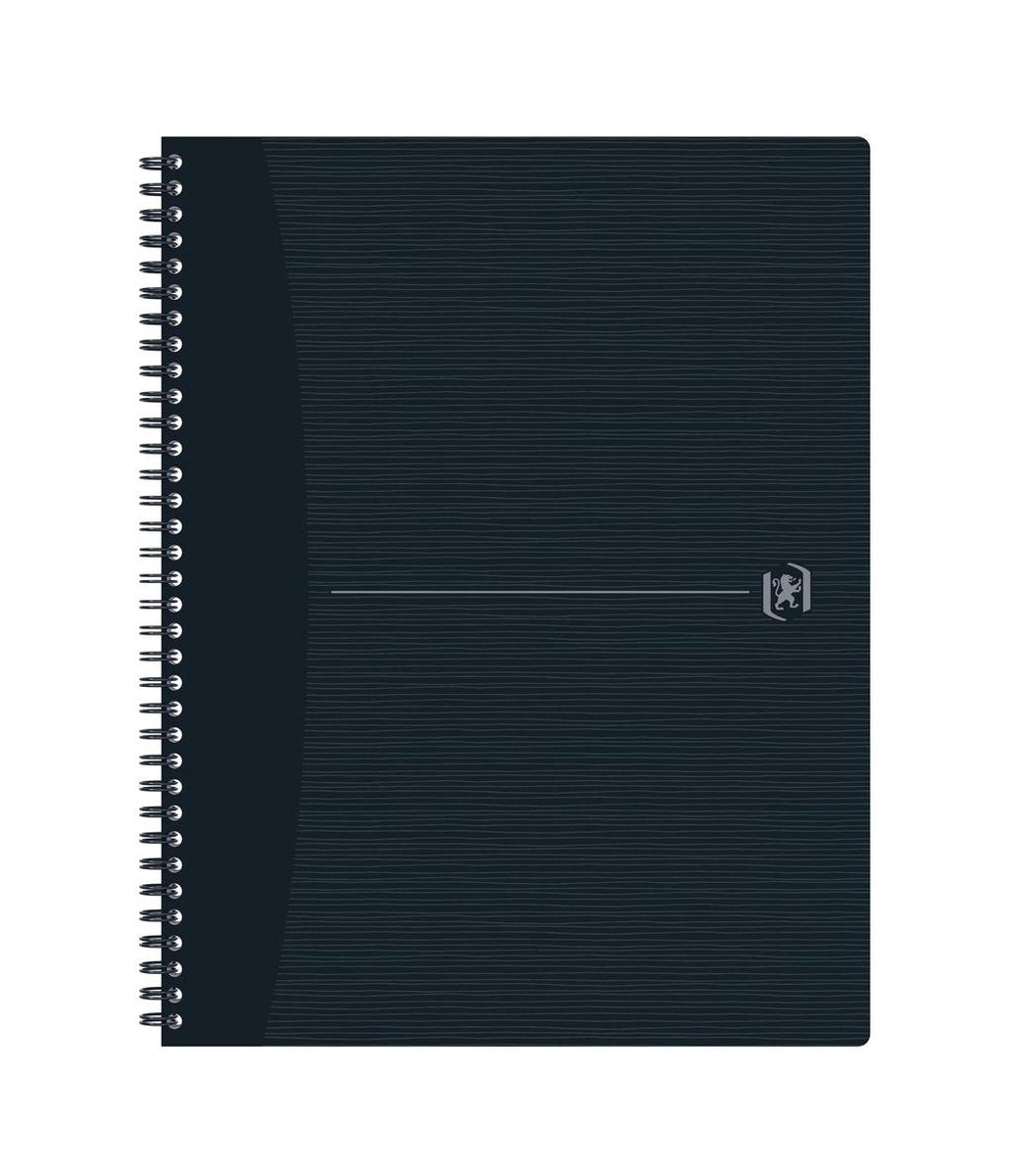 Oxford Origins – nachhaltiges Notizbuch – A4+ – liniert – 70 Blatt – Schwarz