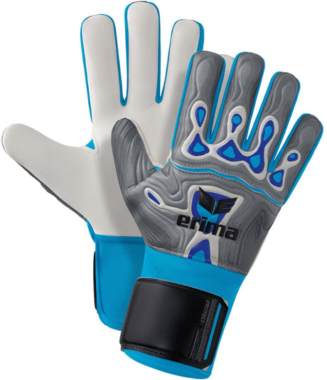 Erima Flex-Ray Protect Torwarthandschuhe Kinder - Grau Blau | Größe: 5