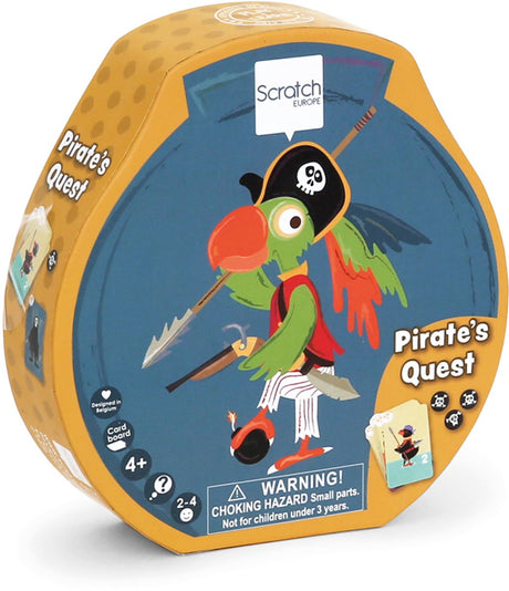 Rubbelbrettspiel - Piratenquest - mit 3 verschiedenen Spielen - 4 Jahre