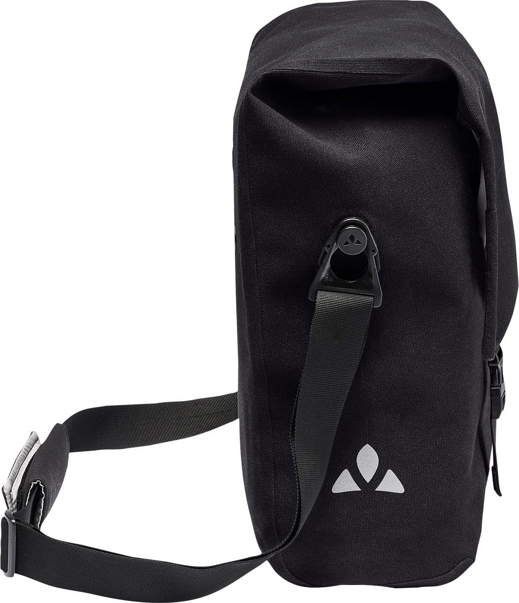 Vaude Fahrradtasche Umhängetasche mit Laptopfach Augsburg IV Fahrradtasche schwarz schwarz