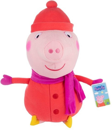 Sambro Peppa Pig Kuscheltier – Peppa Plüsch Kuscheltier 50 cm – Winter Edition