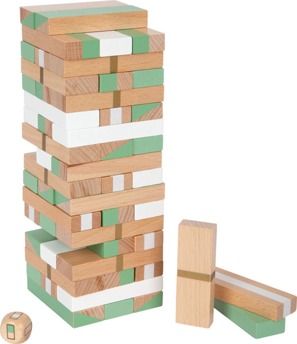 Small Foot - Wackelturmspiel aus Holz, Gold Edition