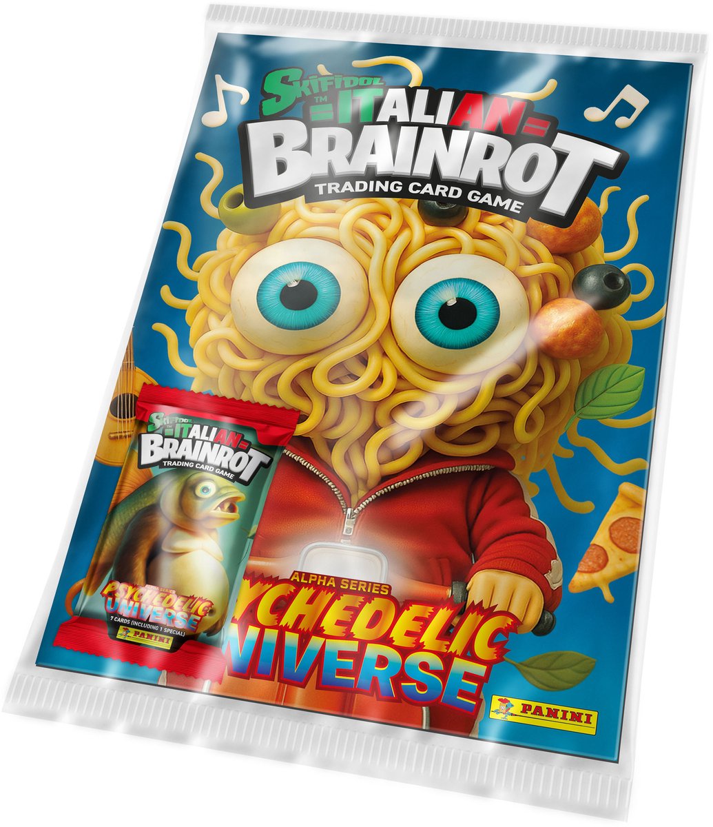 Skifidol italienischer Brainrot-Sammelkartenstarter | 2 Stk