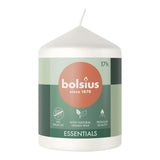 Bolsius Stumpenkerze 80 58 Wolkenweiß