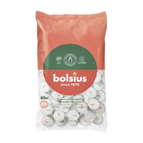 Bolsius Teelicht 6 Stunden Beutel 60 | 6 Stück
