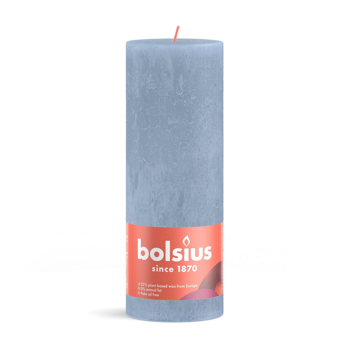 Bolsius Rustikkerze 190 68 himmelblau