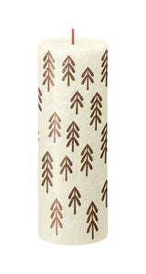 Bolsius bedruckte Kerze 190 68 Soft Pearl
