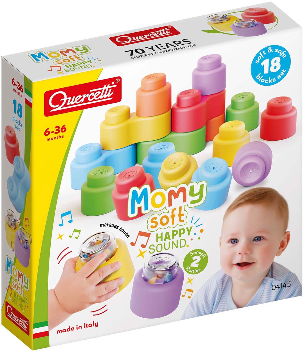 Quercetti Momy Softbausteine mit Sound 18-teilig
