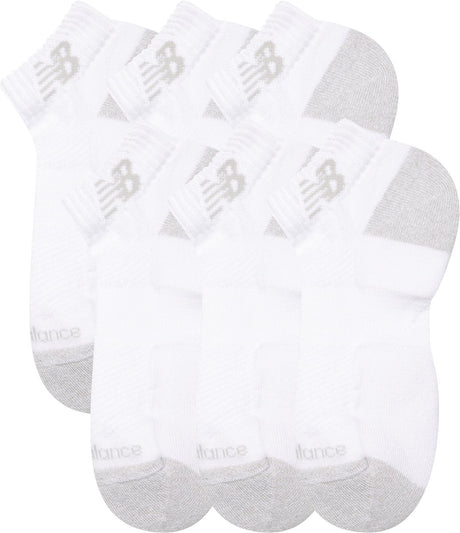 New Balance Active Low Cut Socken 6er-Pack Unisex-Sportsocken – Weiß