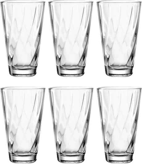 Leonardo Twist Longdrinkglas 300ml transparent - Set 6