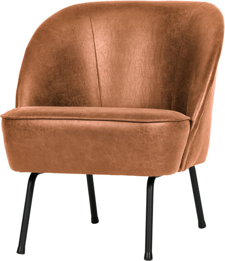 Woood vogue fauteuil - leer - cognac - 69x57x70