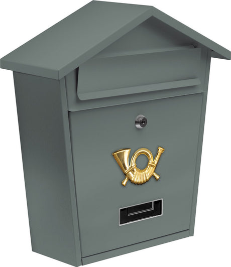 Vorel Briefkasten Graphit mit 2 Schlüsseln - 370x320x105 mm