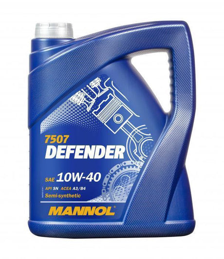 Mannol-Verteidiger | 10w40 | teilsynthetisches Motorenöl | 5 Liter | der Ölriese