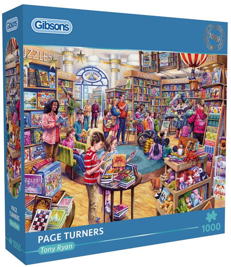 Gibsons Puzzle-Seitenwender mit 1000 nostalgischen Teilen.