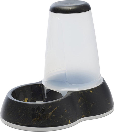 Savic Lebensmittelspender Loop Marmor schwarz gold