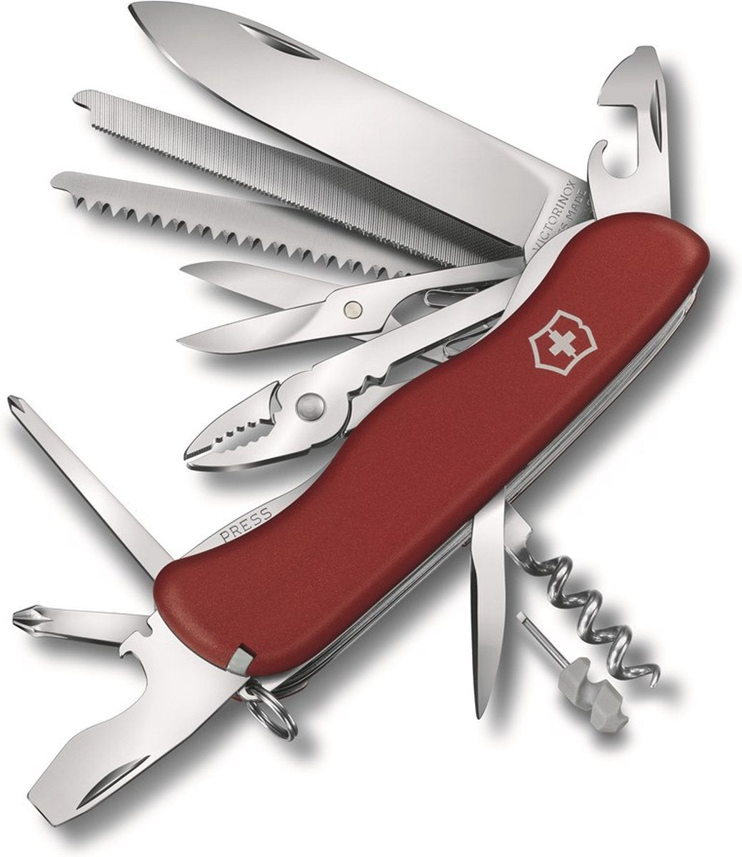 Victorinox Work Champ Red Schweizer Taschenmesser – 21 Funktionen – Rot
