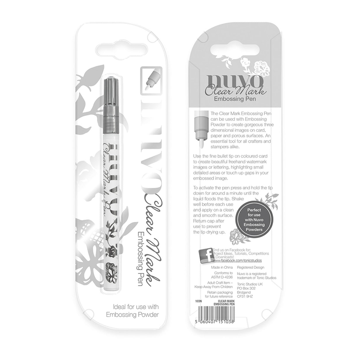 Nuvo von Tonic Studios Nuvo • Klarer Prägemarkierungsstift