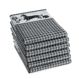 Ddddd Geschirrtuch Saar 60x65 schwarz