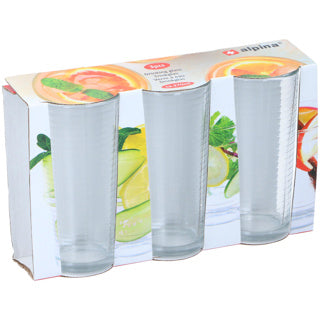 Alpina Trinkglas 270ml ã˜6,5x13,5cm Set mit 3 Stück