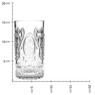 Kein Markenbecher, Acryl, klar, 8,2 x 8,2 x 15,2 cm | 2 Stk