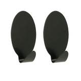 Haken selbstklebend schwarz | 2 Stk