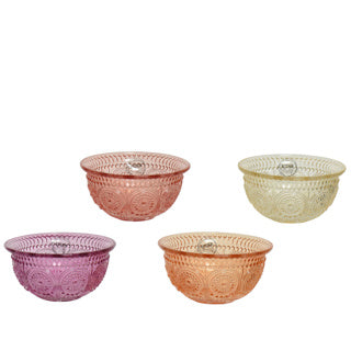 Schaal glas 4 assorti 12,7 cm | 4 stuks