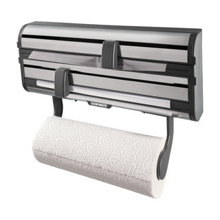 Leifheit Rollenhalter Parat Royal – schwarzer Edelstahl