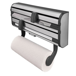 Leifheit Rollenhalter Parat Royal – schwarzer Edelstahl