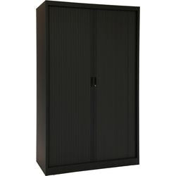 Roldeurkast chs195120 zwart 120 x 45 x 195 cm