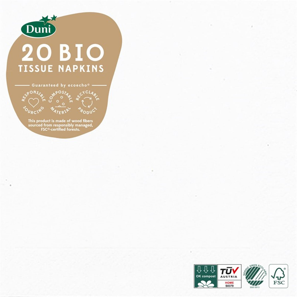 Duni Servietten Eisweiß 33x33
