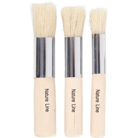 Creativ Company https: www.cchobby.nl Tamponing Brushes-l-10-cm-b-11-17-mm-d-11-14-17-mm-round-3-piece-1-box