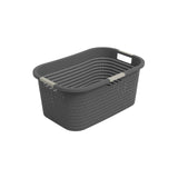 Rotho Wäschekorb Country 40l Anthrazit