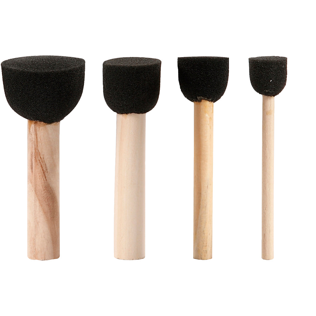 Foam Tampon Sticks, 4 Stcs.