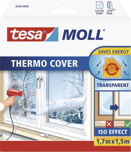 Tesa – Thermoabdeckung-Isolierfolie – 1,7 m x 1,5 m