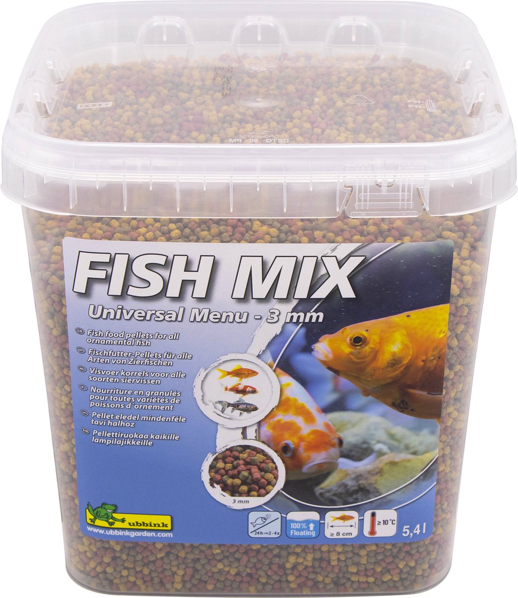 Ubbink Fischfutter Fisch Mix Universal Menü 3 mm 5,4 l