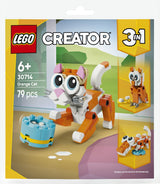Lego 30714 Tasche orange Katze | 10 Stück