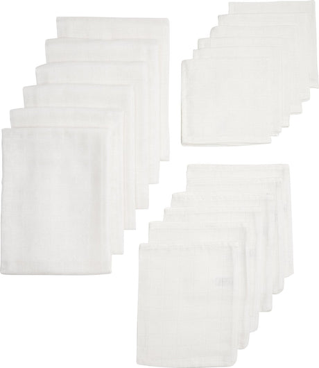 Meyco Baby Uni Starterset – 18er-Pack – hydrophil – weiß