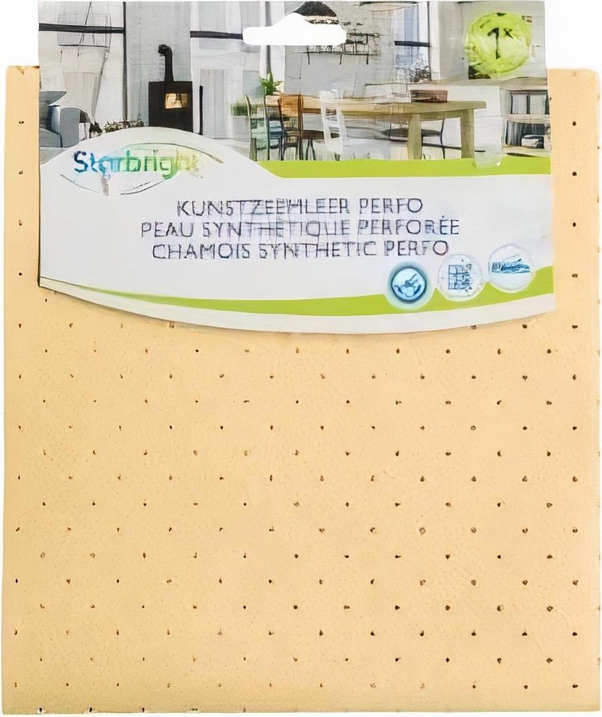 Starbright künstliches Sämischleder perfo 40x35cm