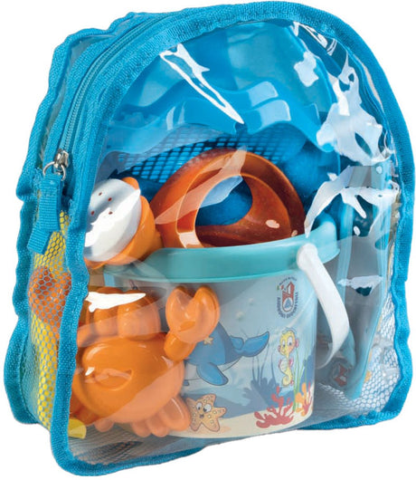 Androni Rucksack mit Strandset Meerestiere, 6-tlg.