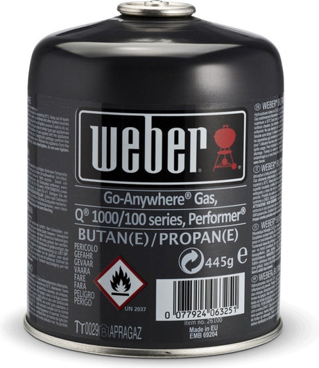 Weber Gaskartusche - Kartusche für Grill - 0077924089862